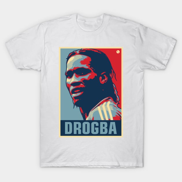 Drogba T-Shirt by DAFTFISH